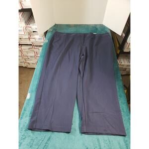 Ashley Stewart Pants Size 30 W Petite Womens Blue Dress Stretch Straight NWT